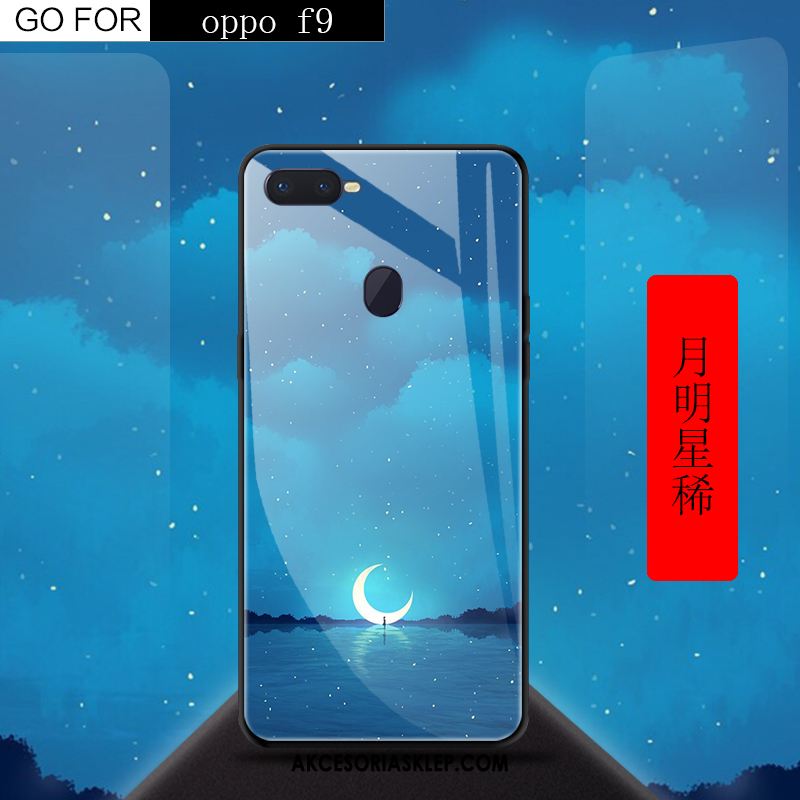 Futerał Oppo F9 Telefon Komórkowy Czerwony Anti-fall Kreatywne Szkło Hartowane Etui Sklep