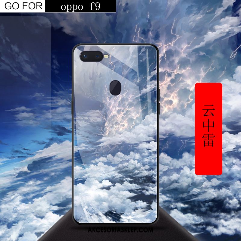 Futerał Oppo F9 Telefon Komórkowy Czerwony Anti-fall Kreatywne Szkło Hartowane Etui Sklep