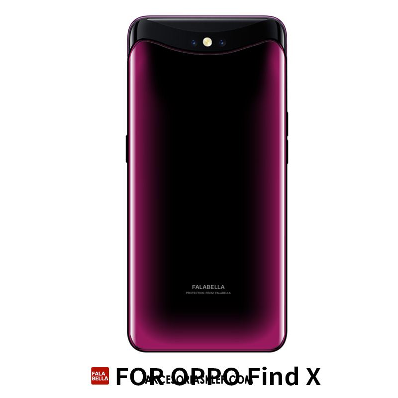 Futerał Oppo Find X All Inclusive Anti-fall Telefon Komórkowy Skórzany Futerał Purpurowy Pokrowce Tanie