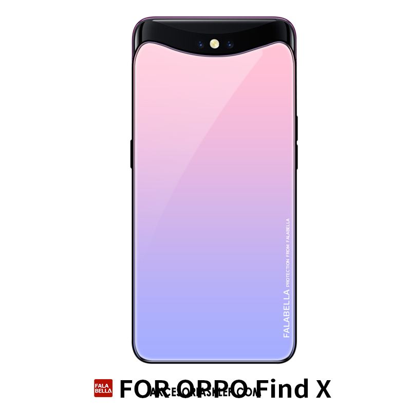 Futerał Oppo Find X All Inclusive Anti-fall Telefon Komórkowy Skórzany Futerał Purpurowy Pokrowce Tanie