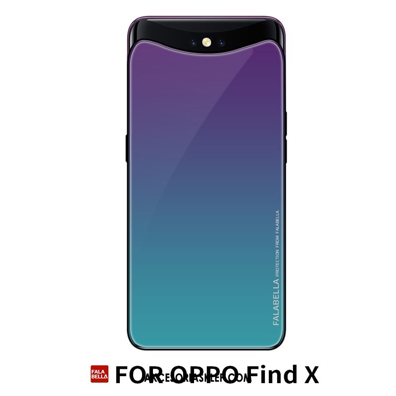 Futerał Oppo Find X All Inclusive Anti-fall Telefon Komórkowy Skórzany Futerał Purpurowy Pokrowce Tanie