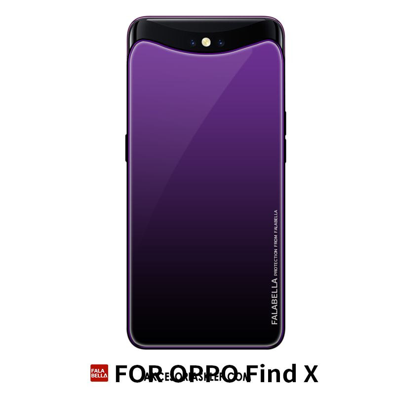 Futerał Oppo Find X All Inclusive Anti-fall Telefon Komórkowy Skórzany Futerał Purpurowy Pokrowce Tanie