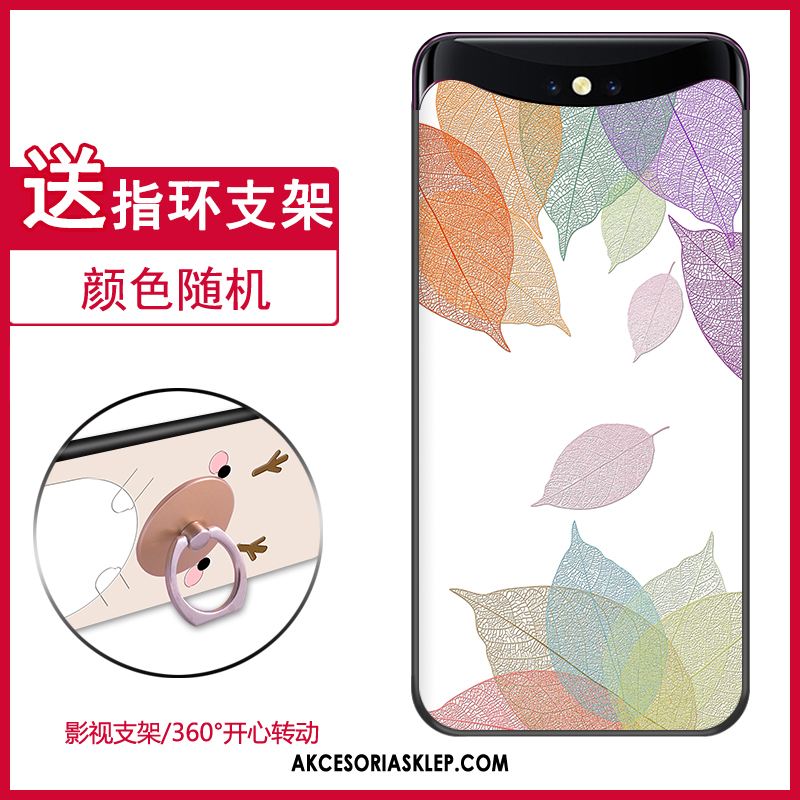 Futerał Oppo Find X Anti-fall Ochraniacz Wzór Nubuku Czerwony Netto Obudowa Sklep