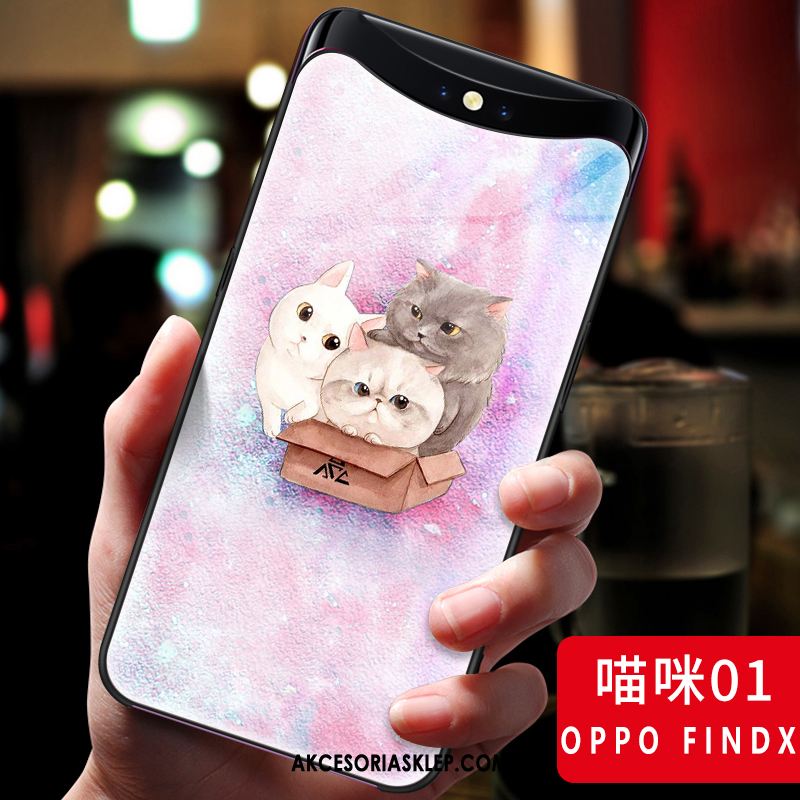 Futerał Oppo Find X Anti-fall Różowe Telefon Komórkowy Moda Silikonowe Obudowa Sklep