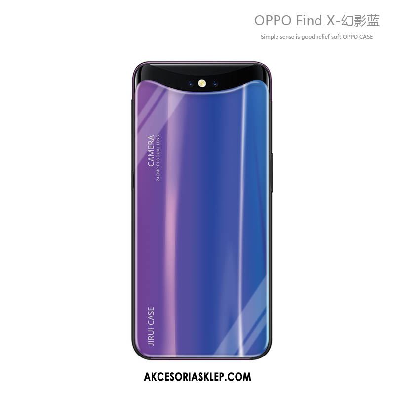 Futerał Oppo Find X Kreatywne Modna Marka Szkło Osobowość Silikonowe Etui Sprzedam