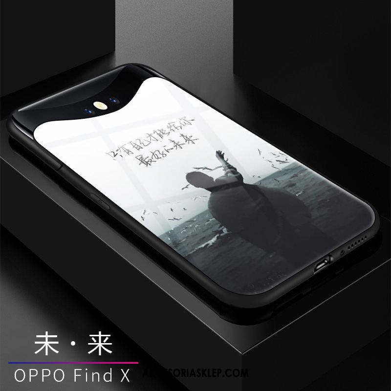 Futerał Oppo Find X Modna Marka Tendencja Ochraniacz Czarny Szkło Etui Kup