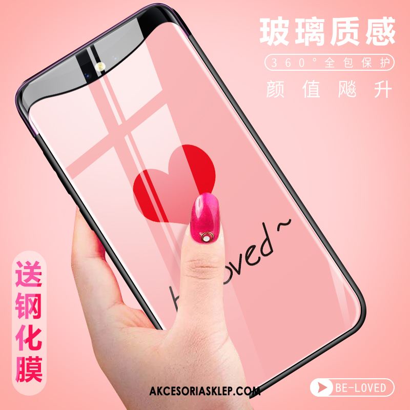 Futerał Oppo Find X Różowe Nowy Lekki I Cienki Osobowość Anti-fall Obudowa Tanie