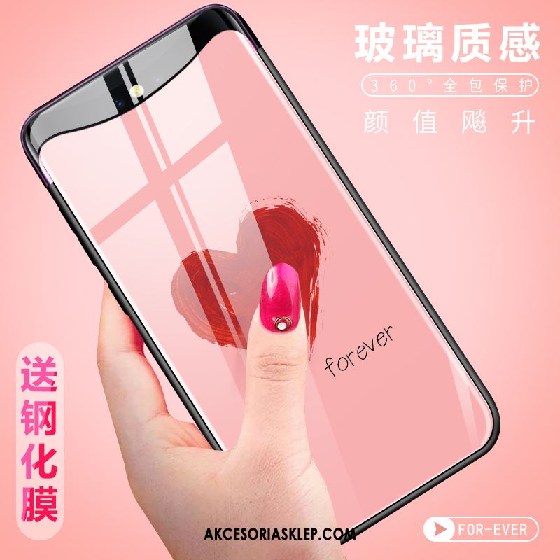 Futerał Oppo Find X Różowe Nowy Lekki I Cienki Osobowość Anti-fall Obudowa Tanie