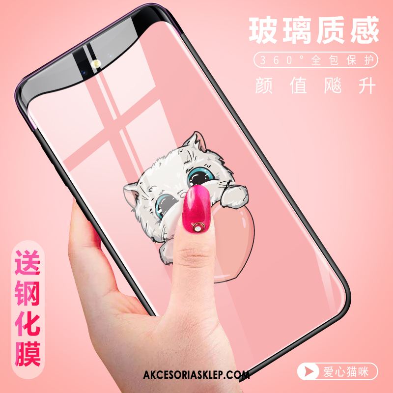 Futerał Oppo Find X Różowe Nowy Lekki I Cienki Osobowość Anti-fall Obudowa Tanie