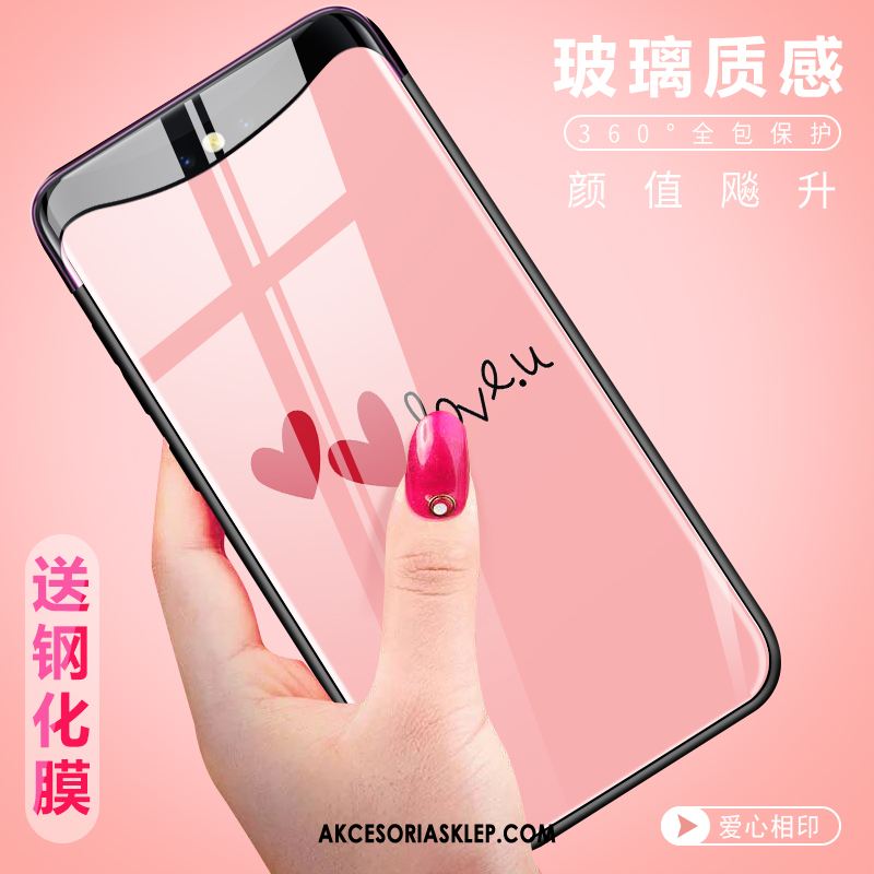Futerał Oppo Find X Różowe Nowy Lekki I Cienki Osobowość Anti-fall Obudowa Tanie