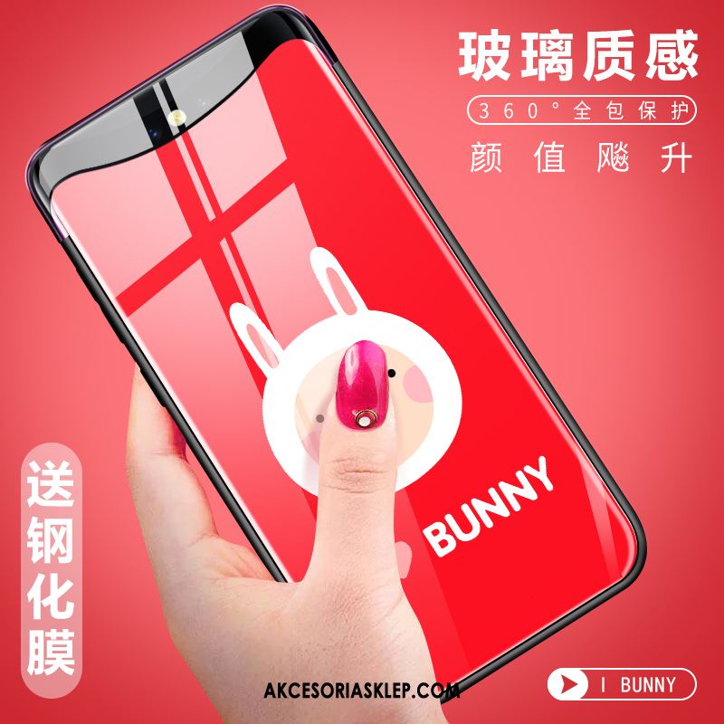 Futerał Oppo Find X Różowe Nowy Lekki I Cienki Osobowość Anti-fall Obudowa Tanie