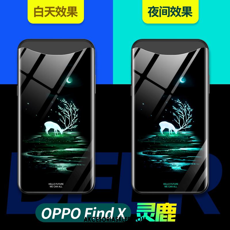 Futerał Oppo Find X Tendencja Czerwony Netto Osobowość Kreatywne Telefon Komórkowy Pokrowce Dyskont