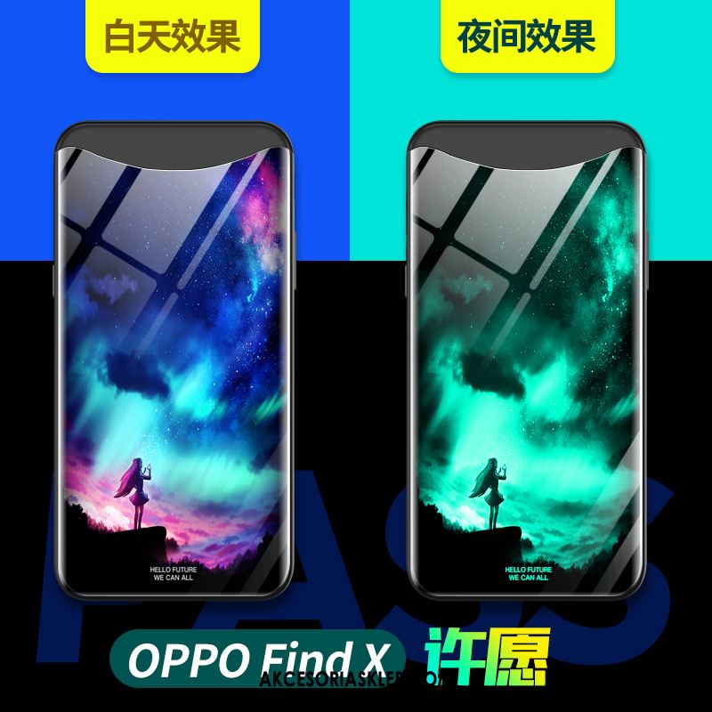 Futerał Oppo Find X Tendencja Czerwony Netto Osobowość Kreatywne Telefon Komórkowy Pokrowce Dyskont