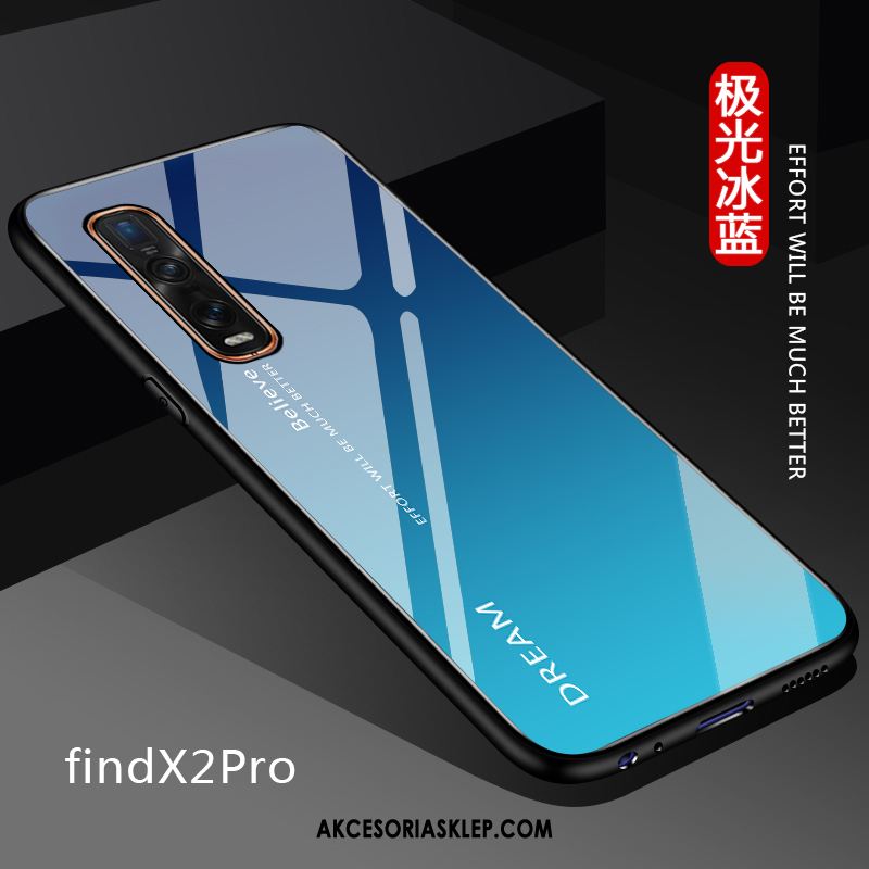 Futerał Oppo Find X2 Pro Skóra Ochraniacz Gradient Dostosowane Purpurowy Etui Sklep