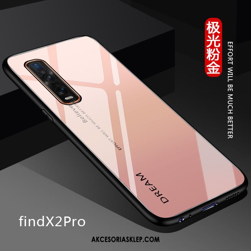 Futerał Oppo Find X2 Pro Skóra Ochraniacz Gradient Dostosowane Purpurowy Etui Sklep