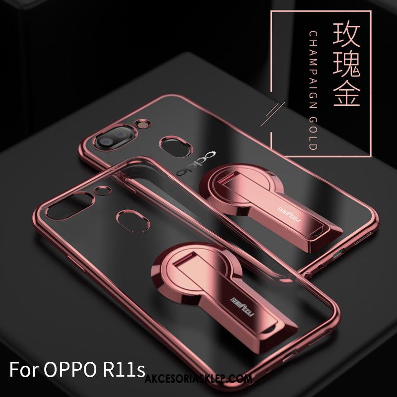 Futerał Oppo R11s All Inclusive Balon Anti-fall Przezroczysty Wspornik Etui Sklep