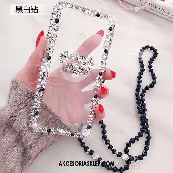Futerał Oppo R11s Czerwony Wspornik Rhinestone Luksusowy Wiszące Ozdoby Etui Sklep