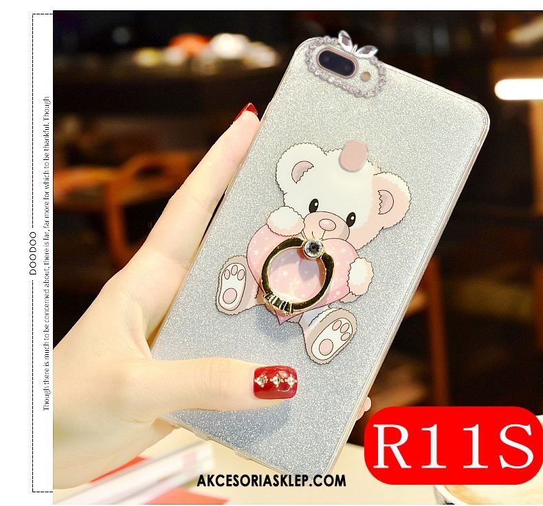 Futerał Oppo R11s Rhinestone Telefon Komórkowy Różowe All Inclusive Piękny Etui Dyskont