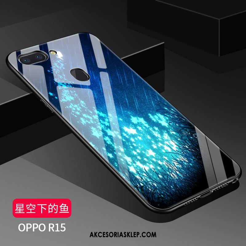 Futerał Oppo R15 Biały Modna Marka Cienkie Gwiazda Szkło Pokrowce Dyskont