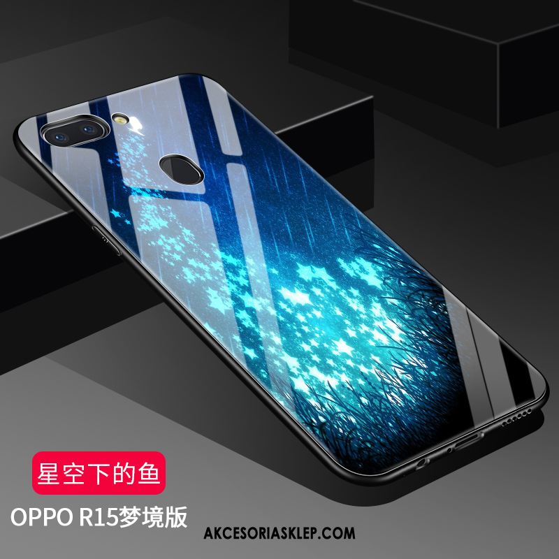 Futerał Oppo R15 Biały Modna Marka Cienkie Gwiazda Szkło Pokrowce Dyskont