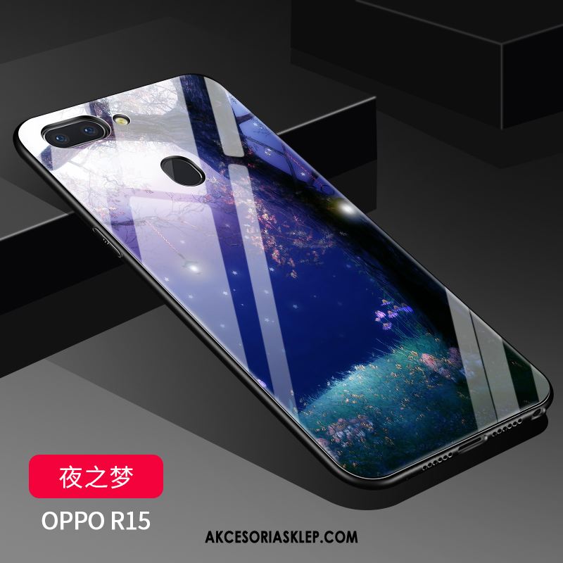 Futerał Oppo R15 Biały Modna Marka Cienkie Gwiazda Szkło Pokrowce Dyskont