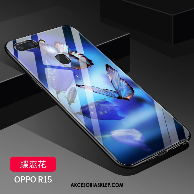 Futerał Oppo R15 Biały Modna Marka Cienkie Gwiazda Szkło Pokrowce Dyskont