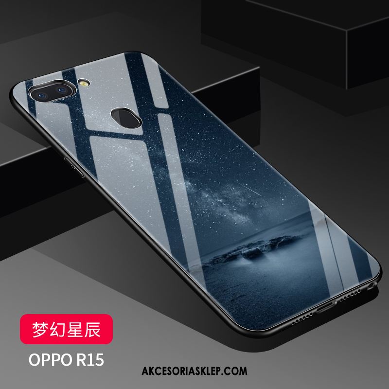 Futerał Oppo R15 Biały Modna Marka Cienkie Gwiazda Szkło Pokrowce Dyskont