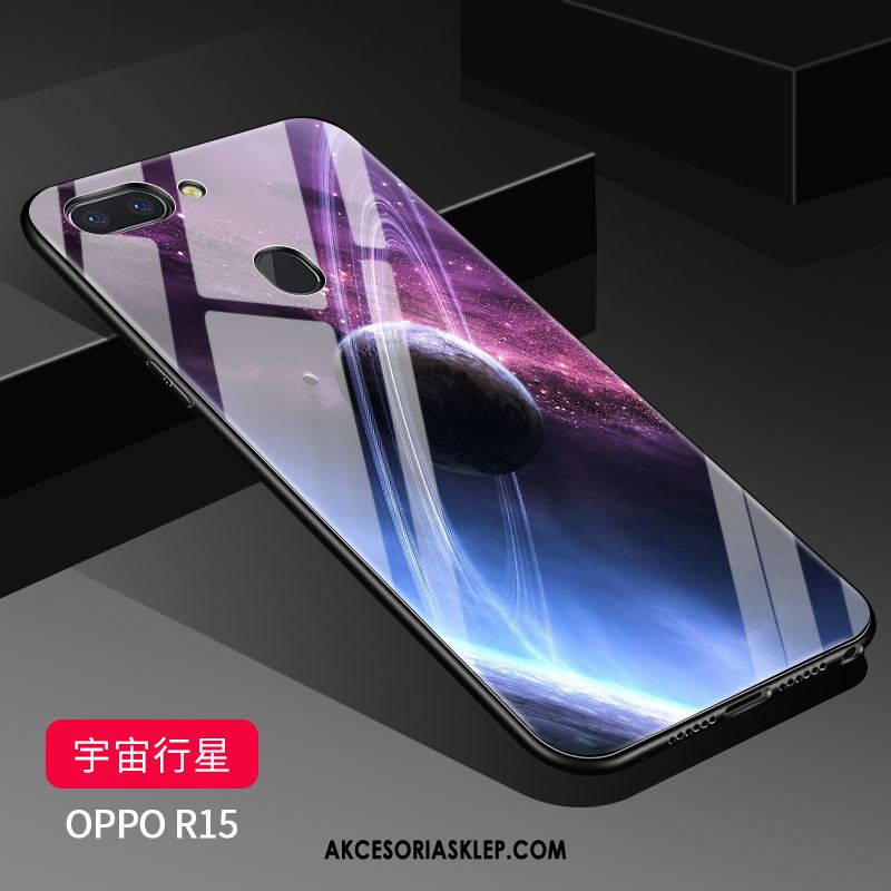 Futerał Oppo R15 Biały Modna Marka Cienkie Gwiazda Szkło Pokrowce Dyskont