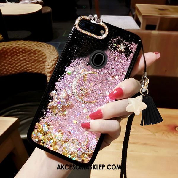 Futerał Oppo R15 Czarny Quicksand Ochraniacz Rhinestone Telefon Komórkowy Obudowa Kup