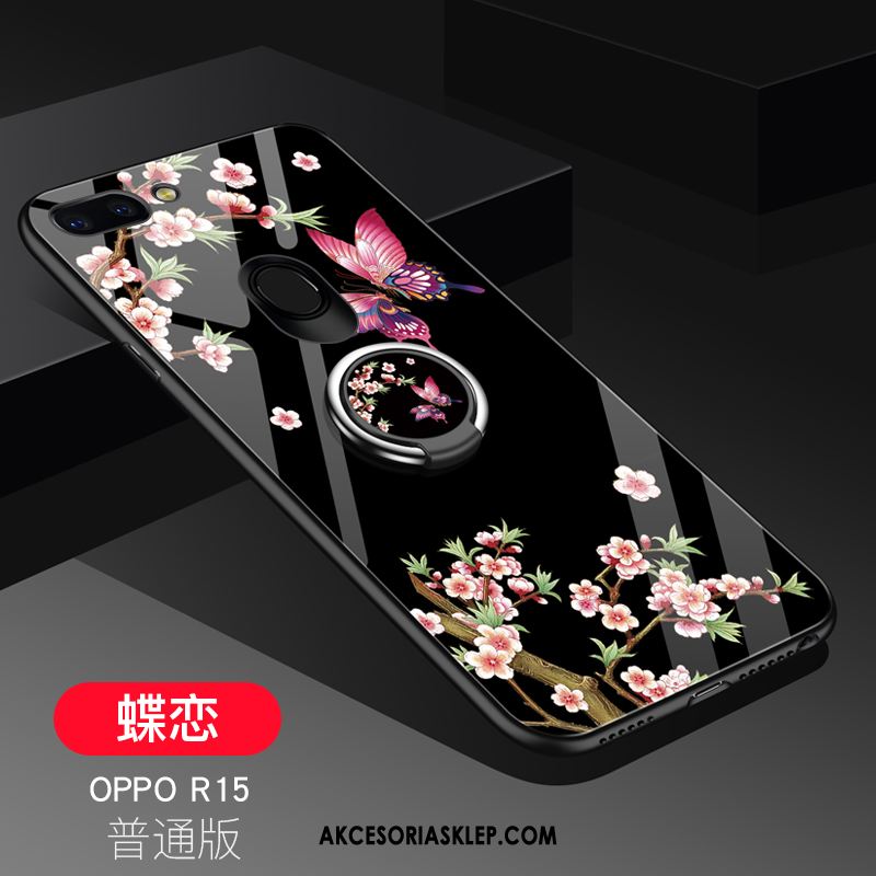 Futerał Oppo R15 Kreatywne Silikonowe Trudno Niebieski Nubuku Obudowa Tanie