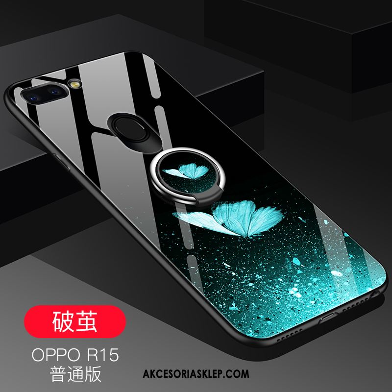 Futerał Oppo R15 Kreatywne Silikonowe Trudno Niebieski Nubuku Obudowa Tanie