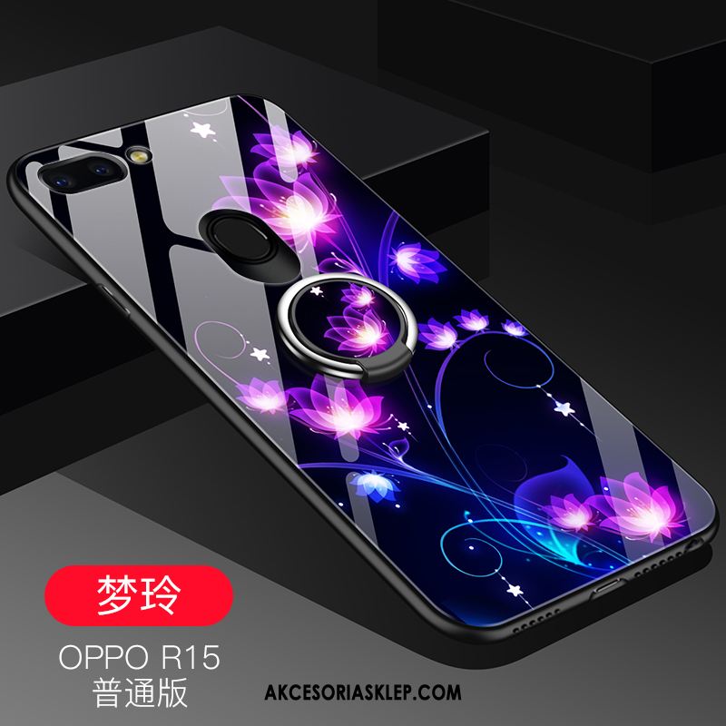 Futerał Oppo R15 Kreatywne Silikonowe Trudno Niebieski Nubuku Obudowa Tanie