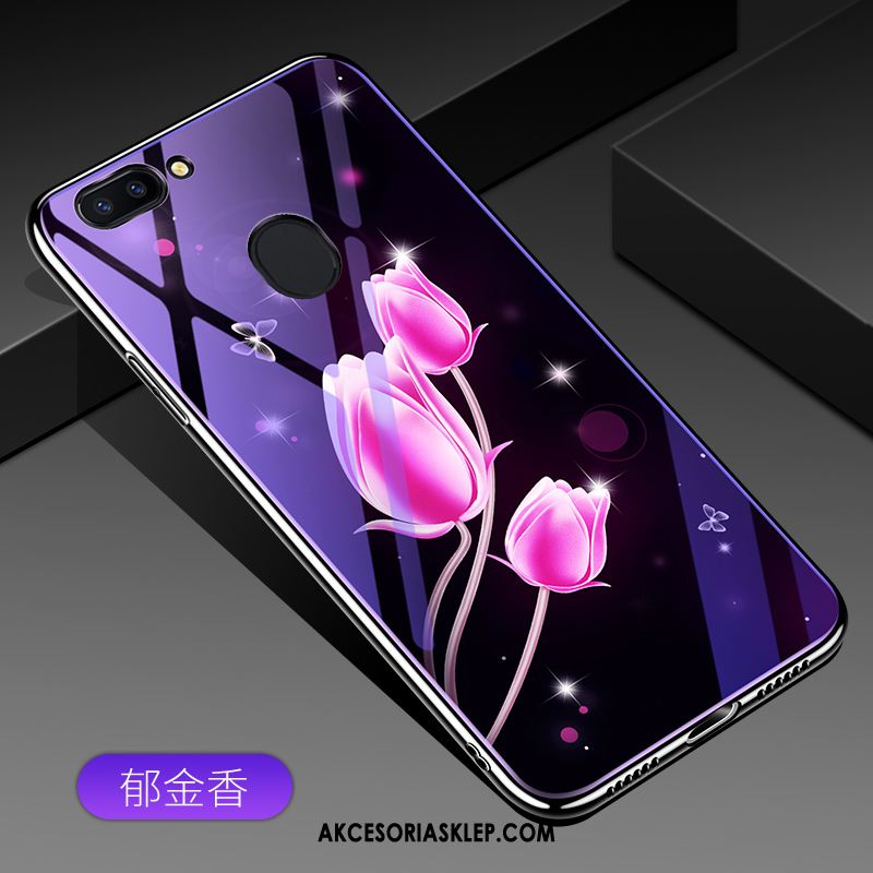 Futerał Oppo R15 Pro Moda Purpurowy Nowy Silikonowe Szkło Pokrowce Oferta