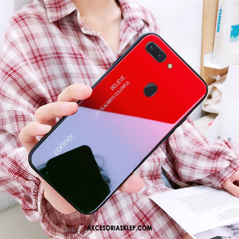 Futerał Oppo R15 Pro Telefon Komórkowy Tendencja Czerwony Netto Szkło All Inclusive Tanie