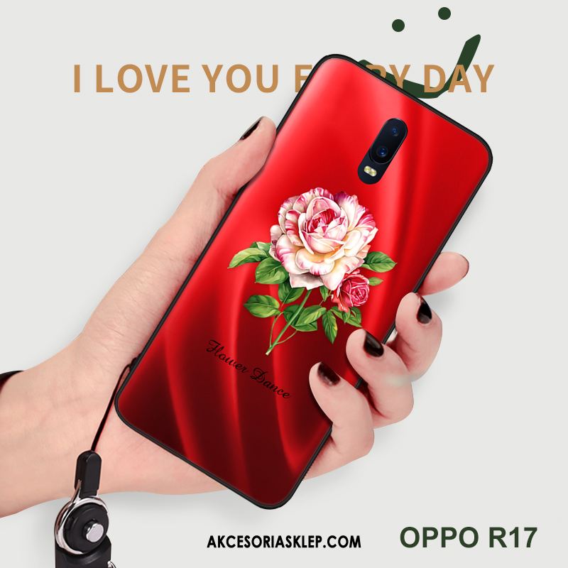 Futerał Oppo R17 All Inclusive Silikonowe Czerwony Czerwony Netto Anti-fall Pokrowce Dyskont