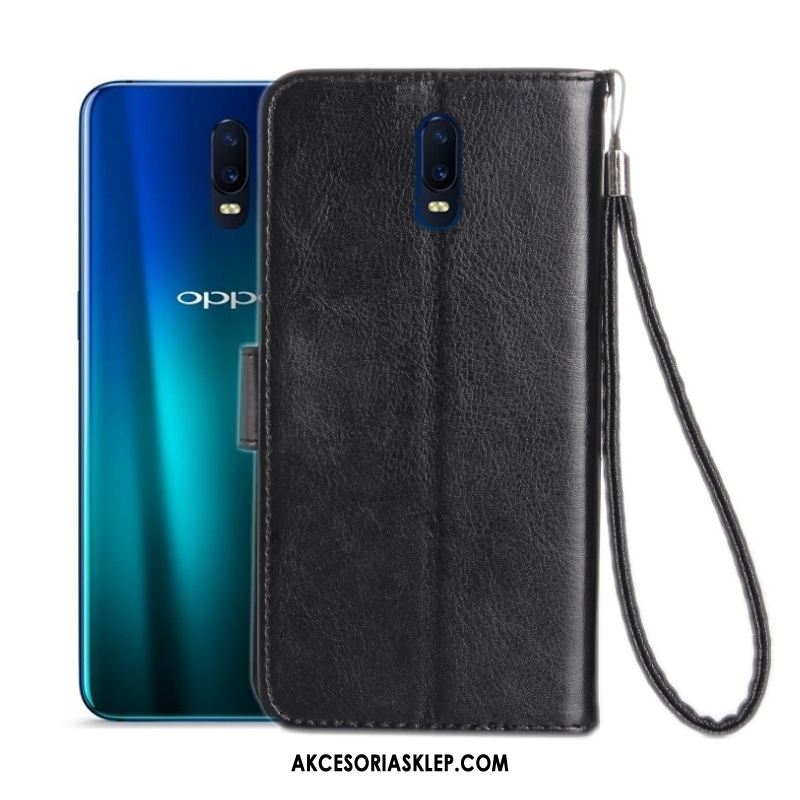 Futerał Oppo R17 Anti-fall Skórzany Futerał Różowe Ochraniacz Miękki Etui Tanie