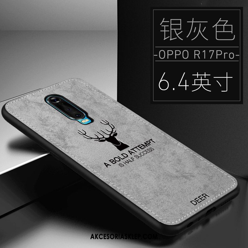 Futerał Oppo R17 Pro Telefon Komórkowy Czarny Miękki Tendencja Anti-fall Pokrowce Dyskont