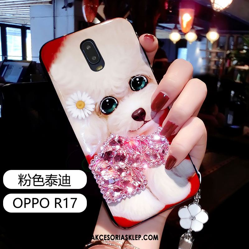 Futerał Oppo R17 Silikonowe Anti-fall Tendencja Osobowość Rhinestone Sklep