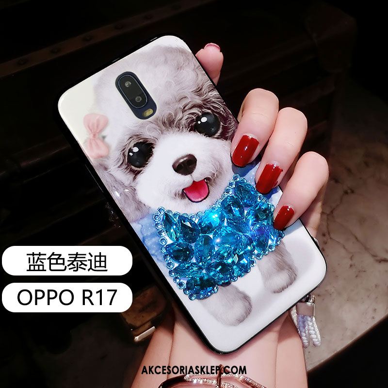 Futerał Oppo R17 Silikonowe Anti-fall Tendencja Osobowość Rhinestone Sklep