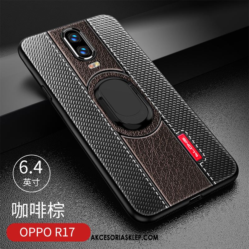 Futerał Oppo R17 Wspornik Silikonowe Anti-fall Niebieski Skóra Obudowa Online