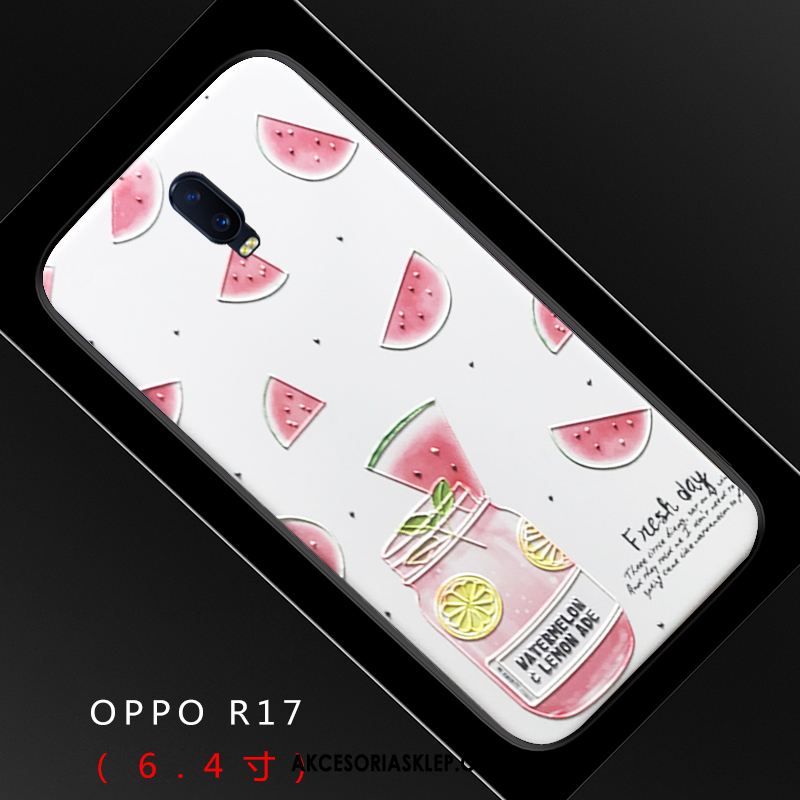 Futerał Oppo R17 Świeży Różowe Anti-fall Trudno Relief Obudowa Tanie