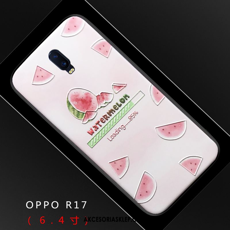 Futerał Oppo R17 Świeży Różowe Anti-fall Trudno Relief Obudowa Tanie