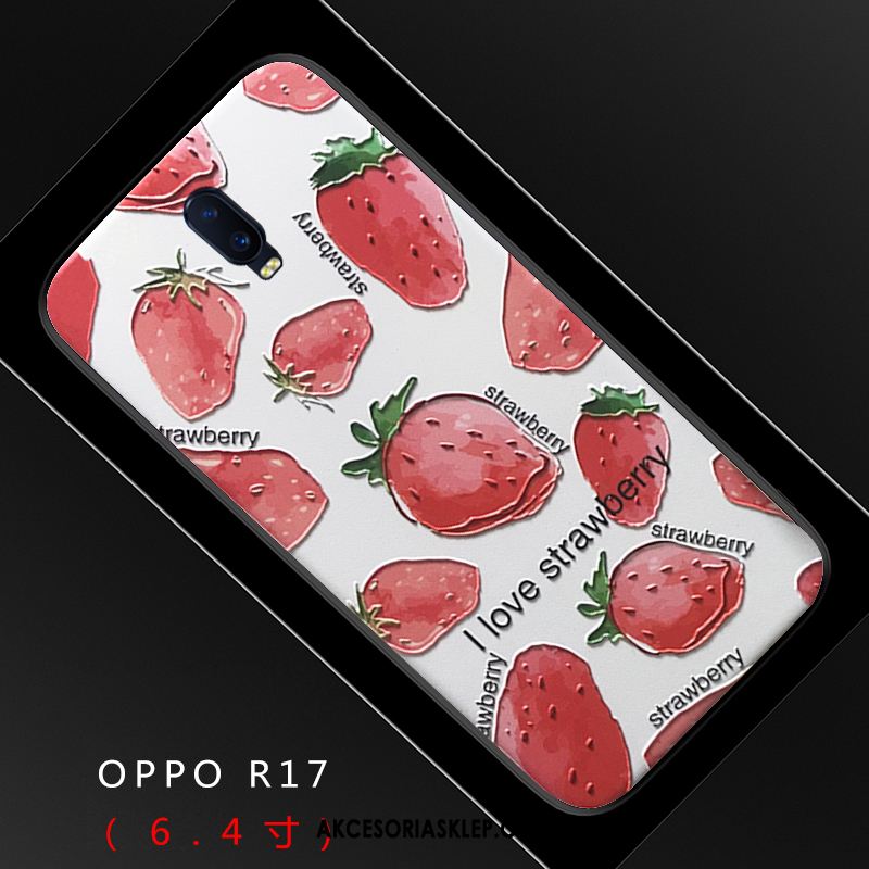 Futerał Oppo R17 Świeży Różowe Anti-fall Trudno Relief Obudowa Tanie