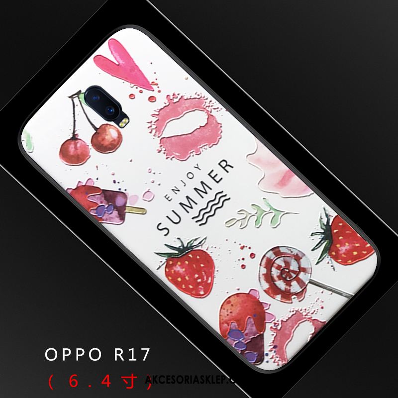 Futerał Oppo R17 Świeży Różowe Anti-fall Trudno Relief Obudowa Tanie