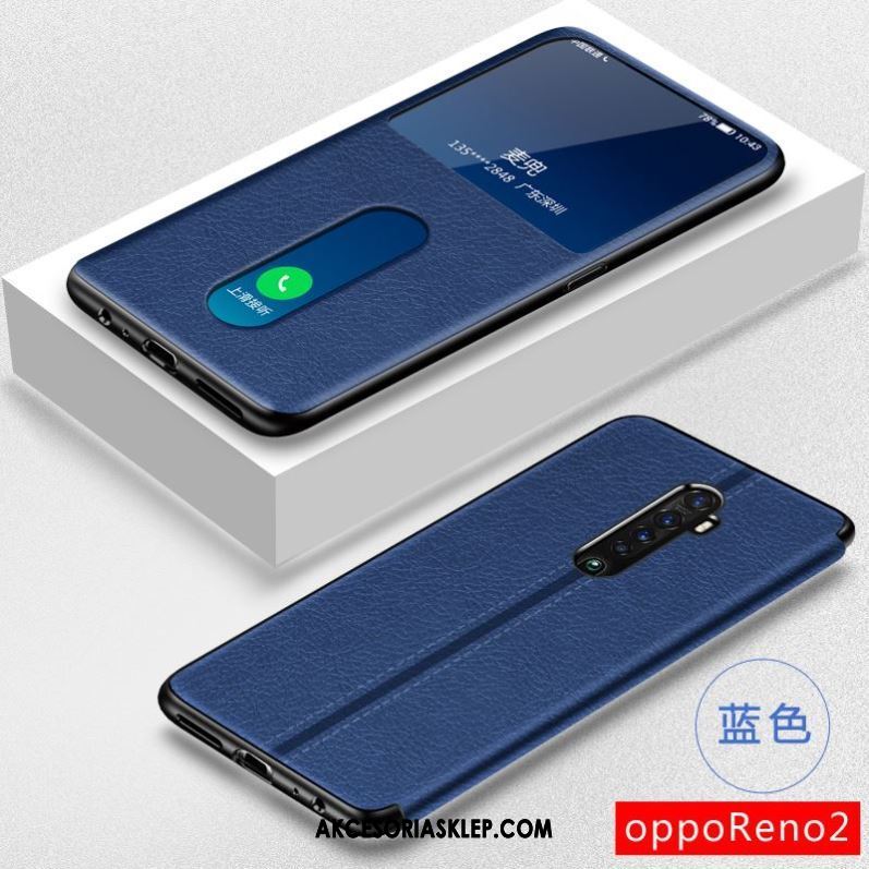 Futerał Oppo Reno 2 Czarny Ochraniacz All Inclusive Skórzany Futerał Telefon Komórkowy Etui Kupię