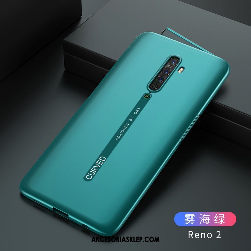 Futerał Oppo Reno 2 Osobowość Nubuku Cienkie Nowy Zielony Etui Oferta