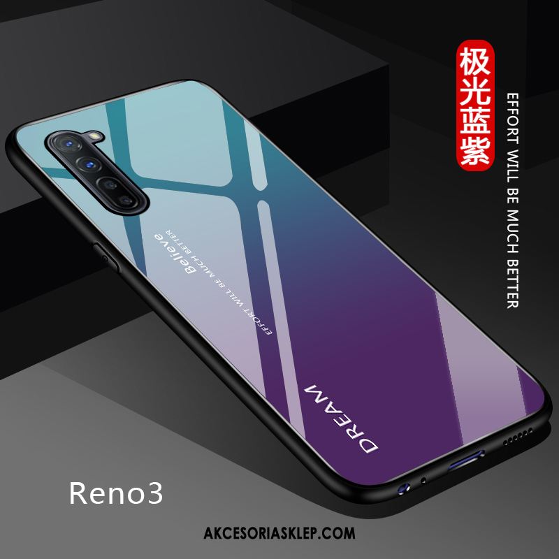 Futerał Oppo Reno 3 Czarny Cienkie Ochraniacz Modna Marka Miękki Obudowa Sklep