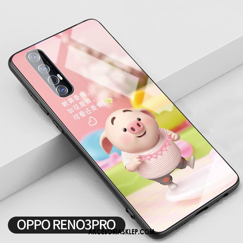 Futerał Oppo Reno 3 Pro Anti-fall Różowe Telefon Komórkowy Kwiaty Kreatywne Etui Oferta