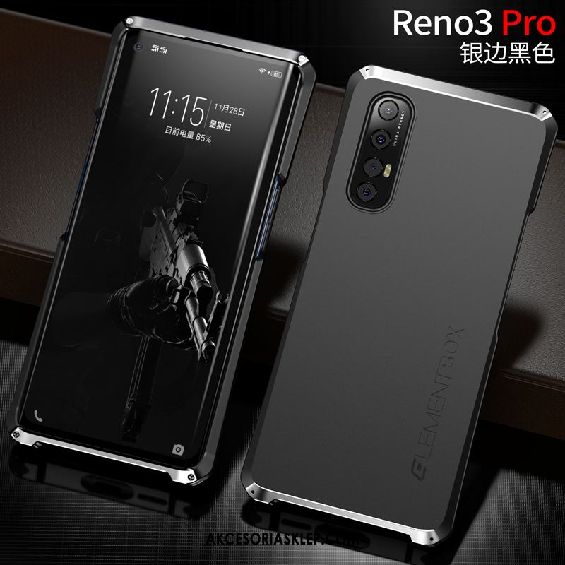 Futerał Oppo Reno 3 Pro Granica Metal Czerwony Netto Telefon Komórkowy Kreatywne Obudowa Kupię