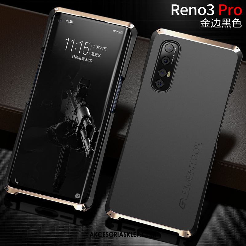 Futerał Oppo Reno 3 Pro Granica Metal Czerwony Netto Telefon Komórkowy Kreatywne Obudowa Kupię